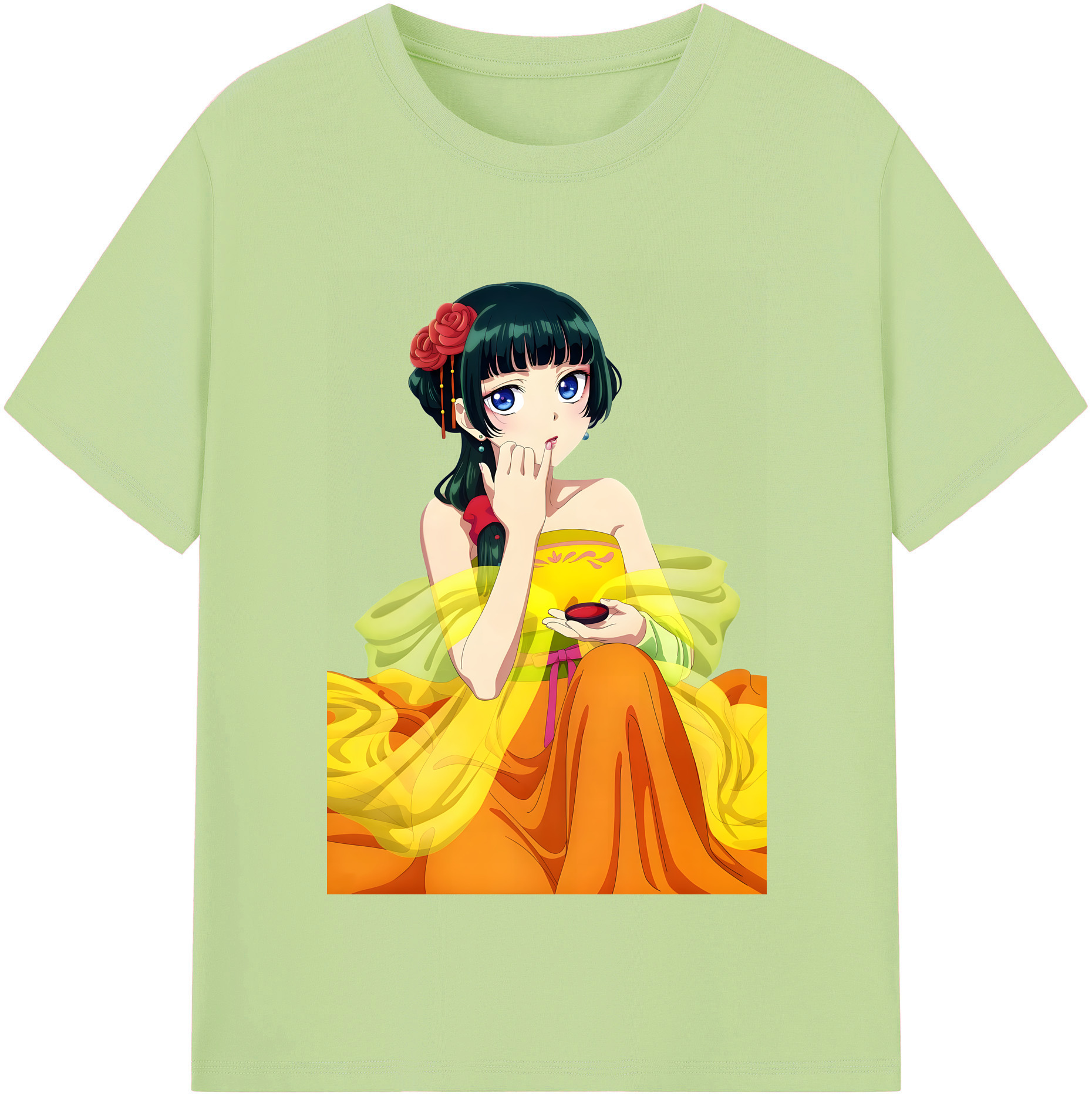 （画像用） 薬屋のひとりごと The Apothecary Diaries 綿100％半袖Tシャツ（フロントプリント）